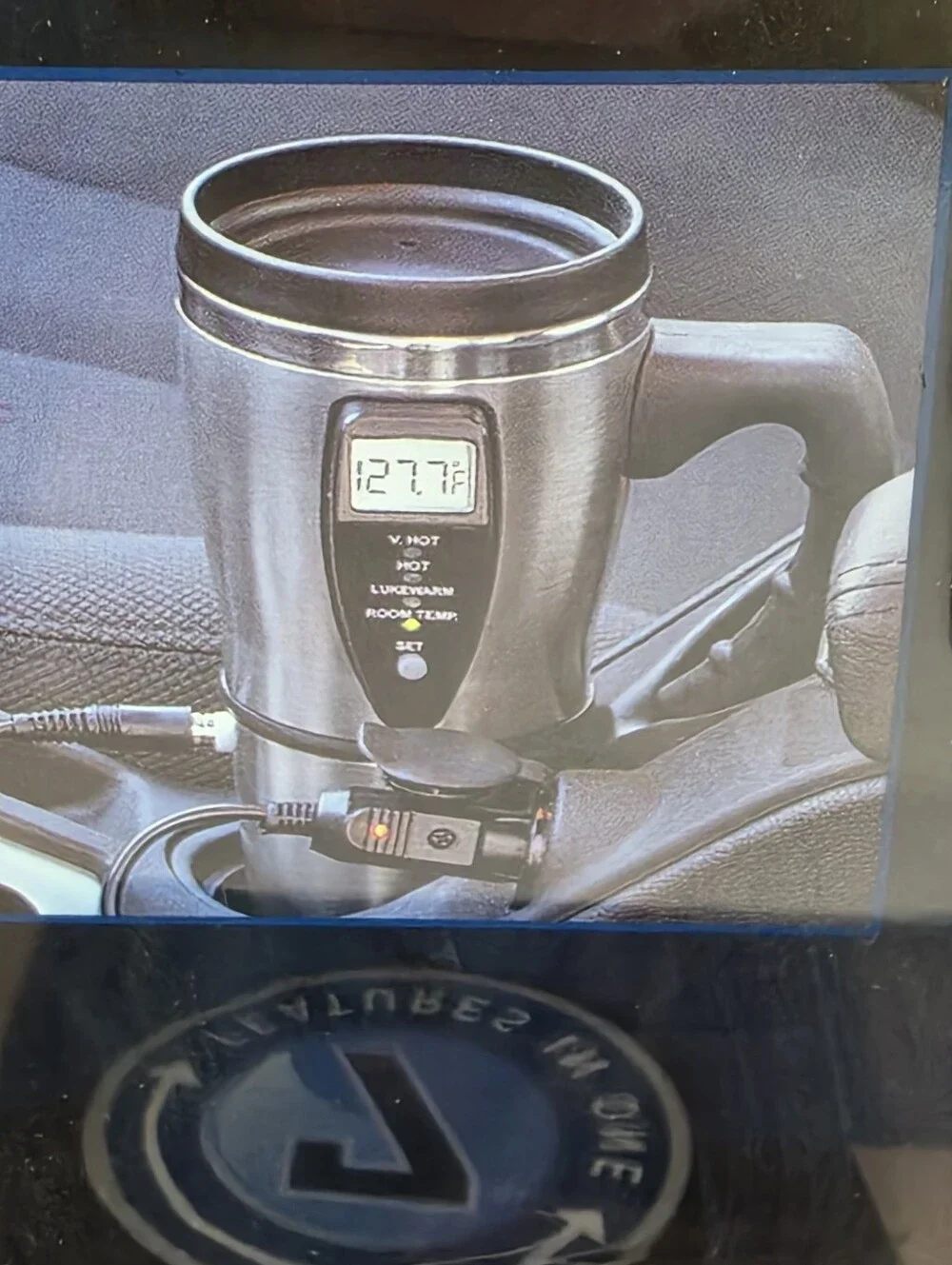 Smartgear Travel Mug Auto 12V Digital Heated Travel Mug Hot Stainless Coffee Cup